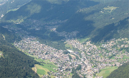 Arial View - Morzine - French alps