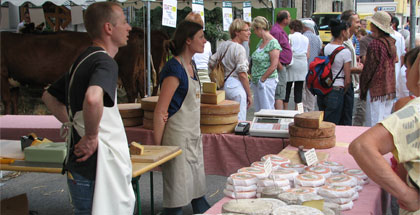 Local Cheese on Sale - Morzine - French alps