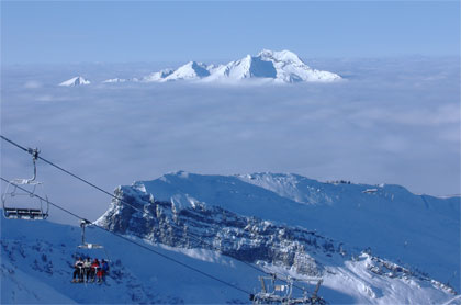 Ski lift - Morzine - French alps