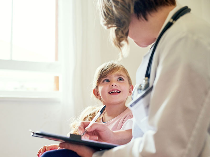 Doctor and child
