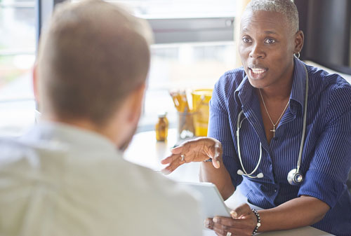 Doctor and patient
