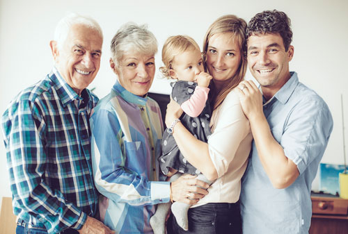 Happy family portrait